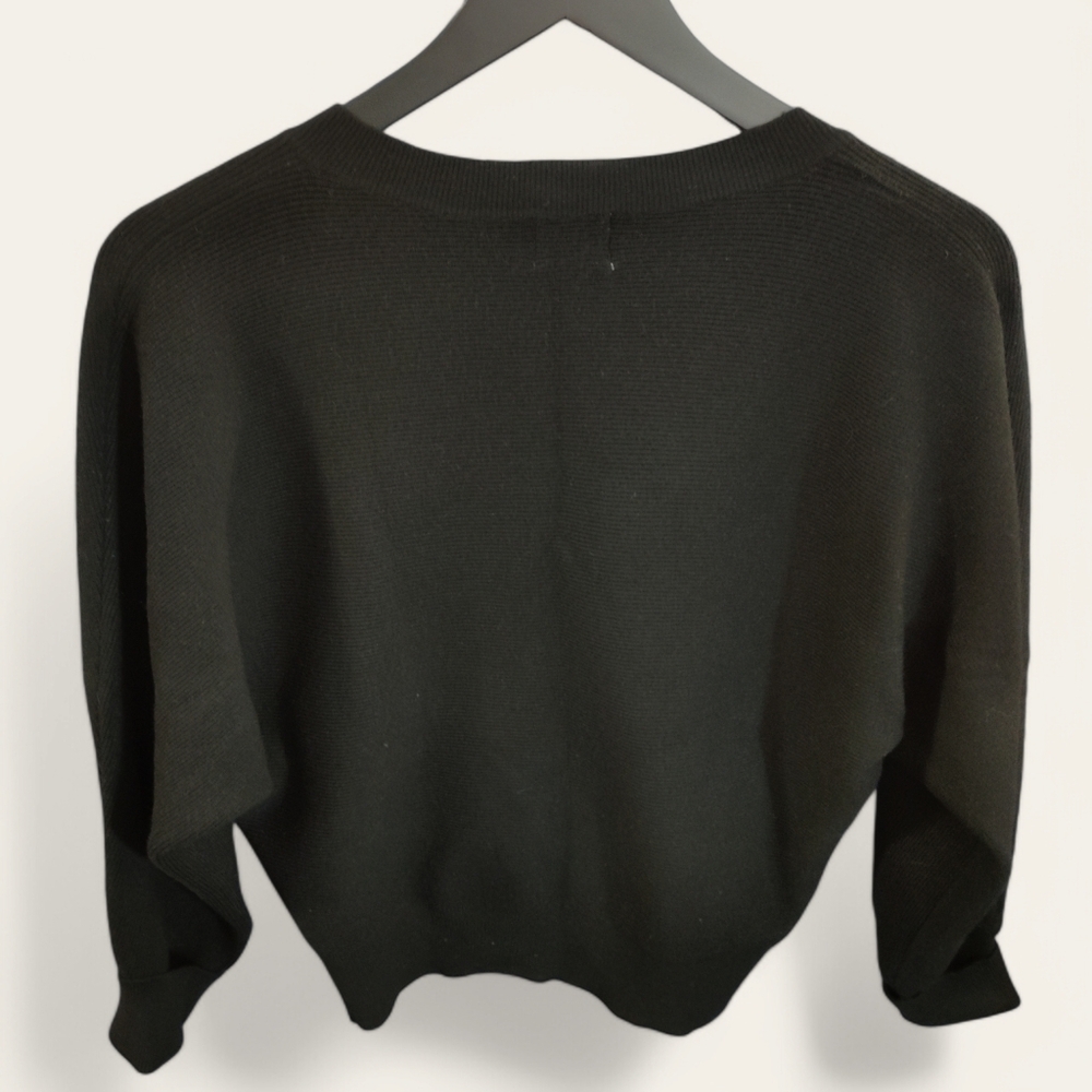 Dreamers by Debut Women's size xsp Black v-neck Sweater - Picture 5 of 6